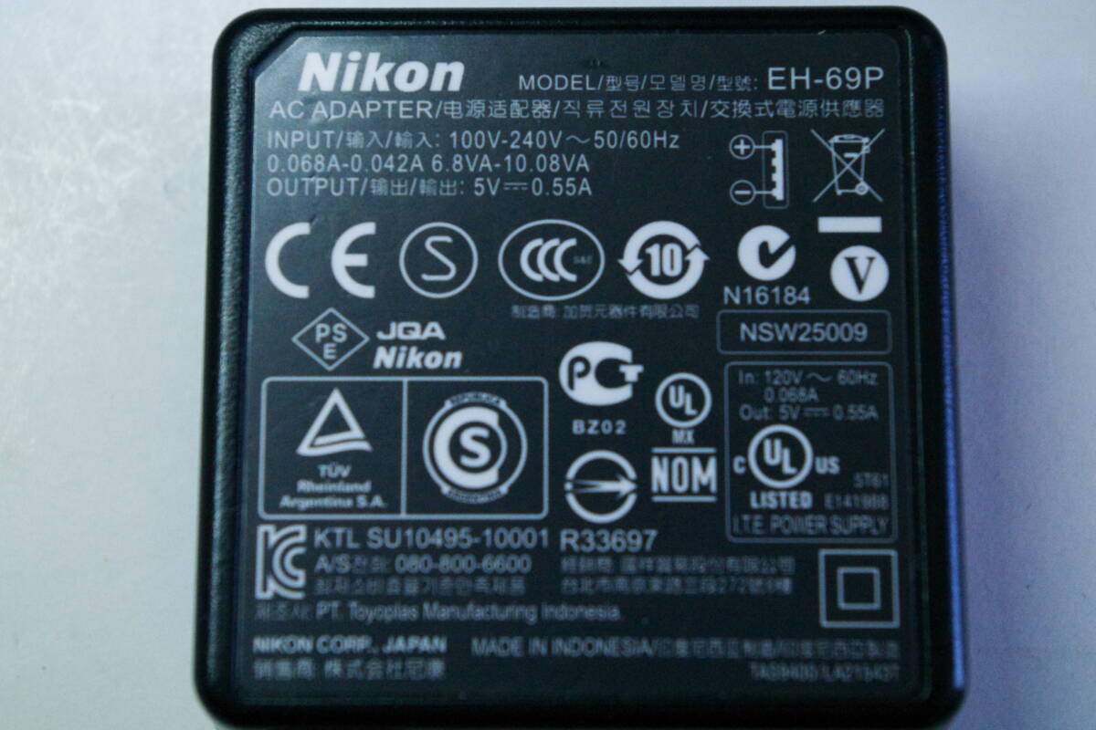 Nikon original AC adaptor EH-69P cable none #JHC6