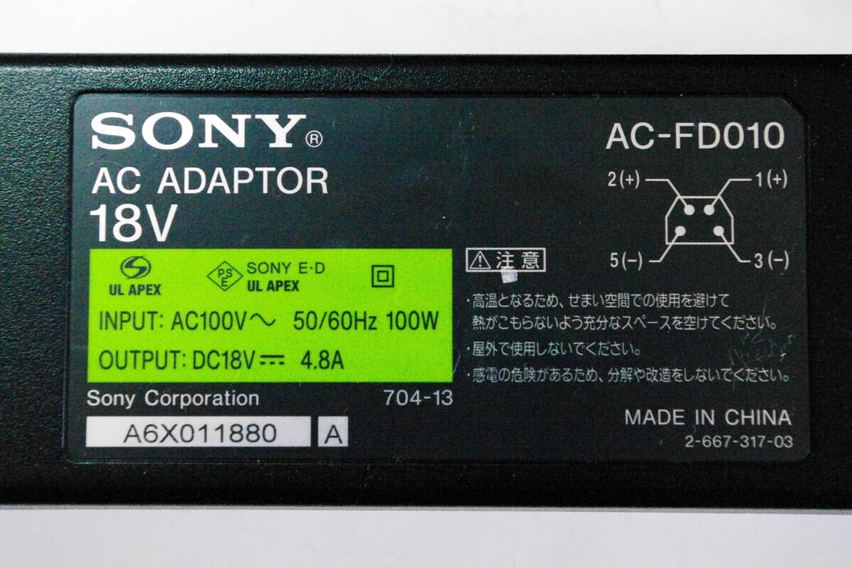 SONY ソニー テレビ用ACアダプタ AC-FD010 ACアダプター 　■JHC3_画像2