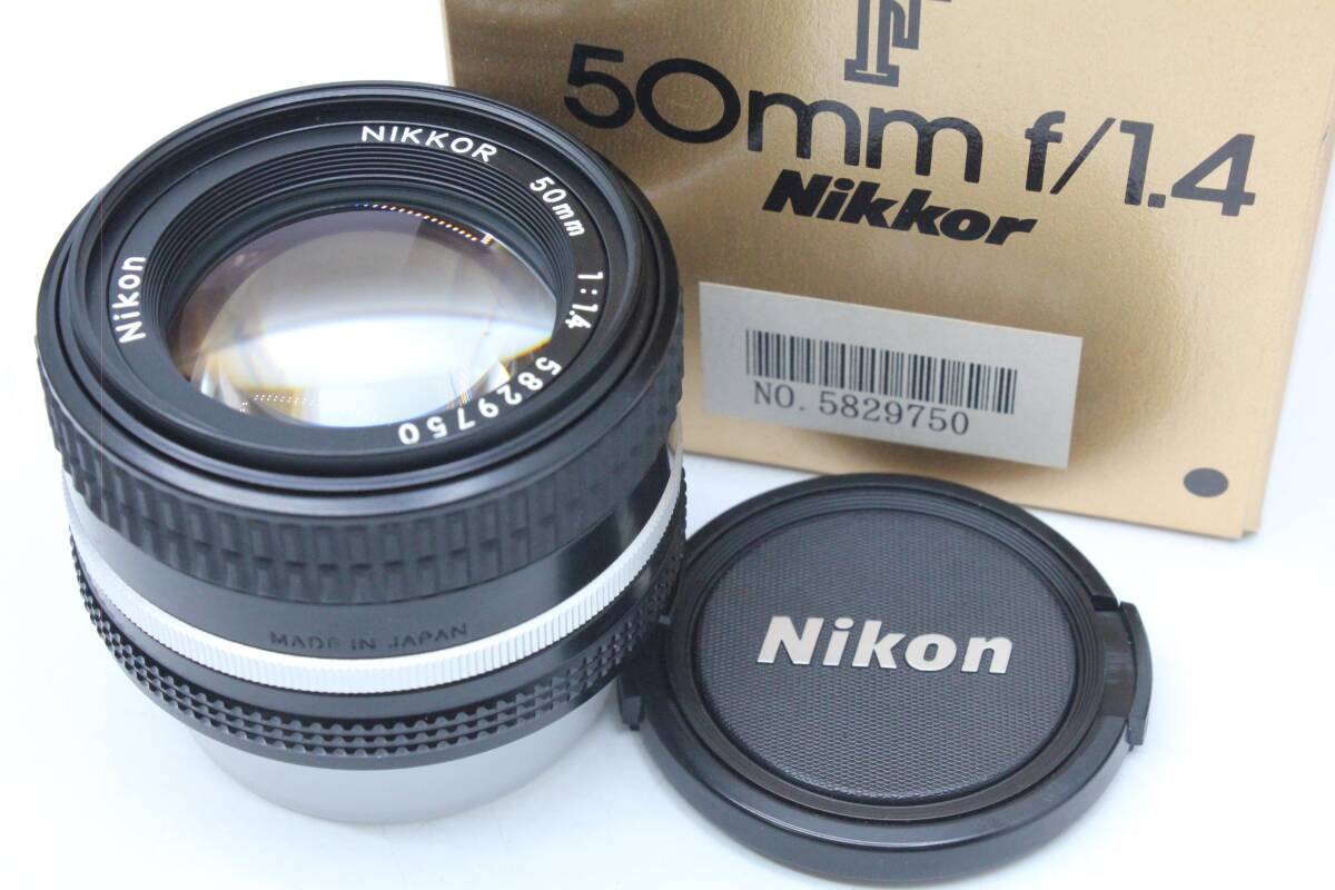 【送料無料１円／使用頻度少美品】 ニコン Nikon Ai-S AIS NIKKOR 50mm F1.4 単焦点 元箱 取説 MT4292の画像10