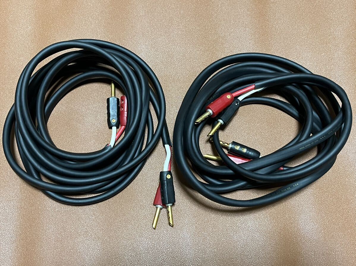 AIR BOW HCR ACF EVO2 約3mペア ultra High quality cable オーディオクエストバナナプラグ付き ハイエンドスピーカーケーブル audioquestの画像1