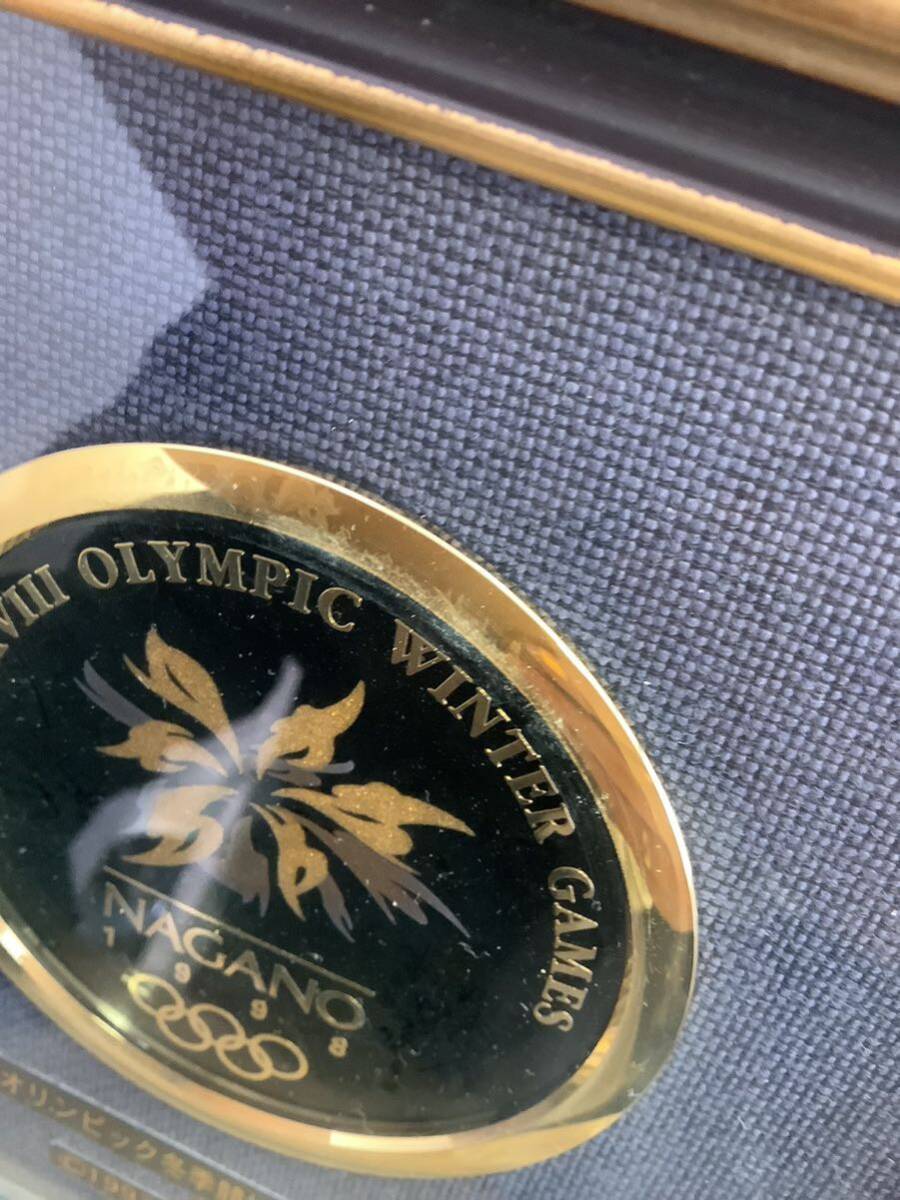 ー 長野オリンピック 公式ライセンス商品 漆蒔絵 記念額 コレクション の画像3