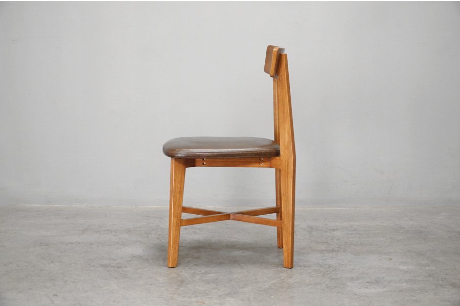 612 展示極美品 journal standard Furniture(ジャーナルスタンダードファニチャー) CHINON CHAIR LEATHER(シノンチェア レザー)本革の画像2