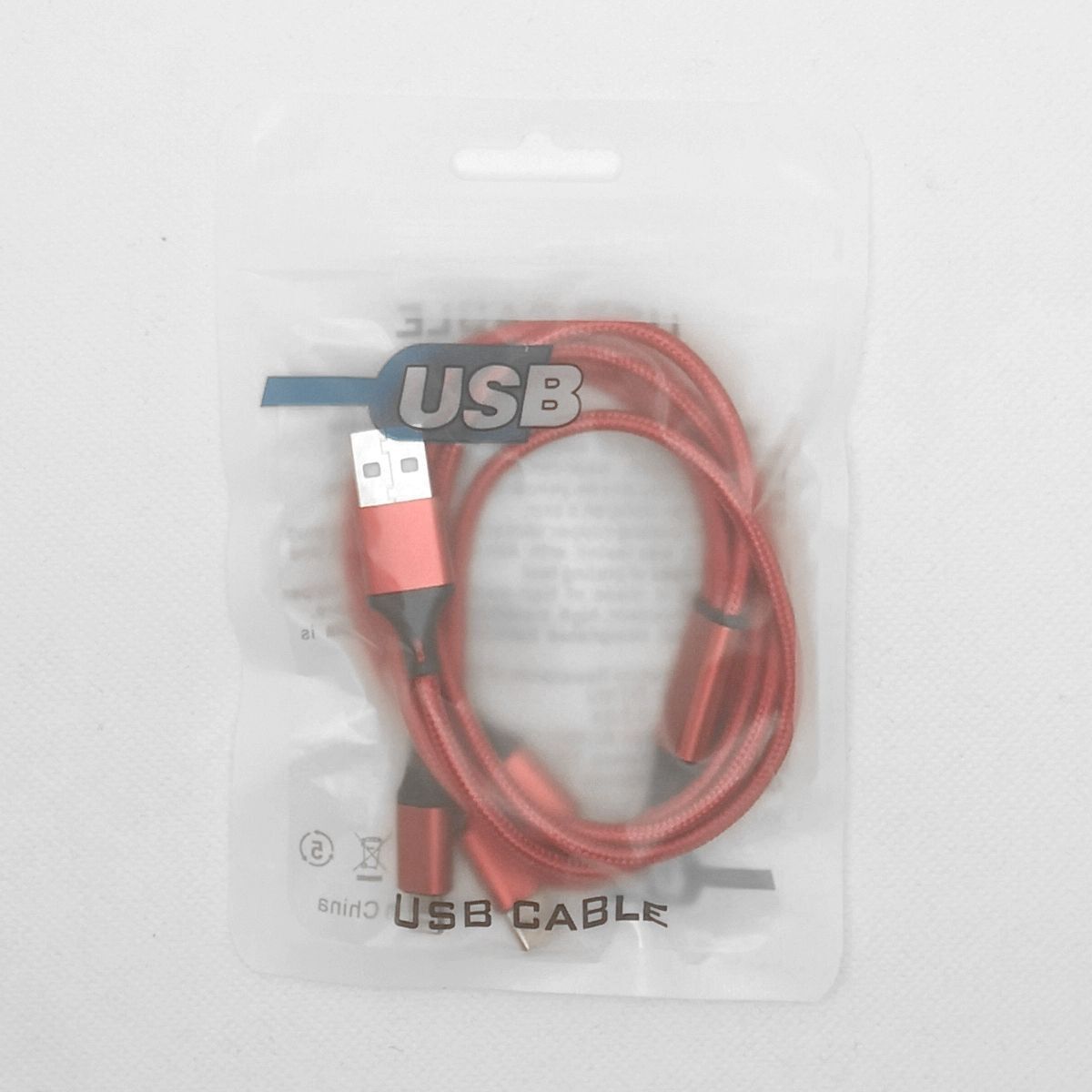 3in1 赤色 １本 充電ケーブル iPhone タイプC Micro-USBの画像2