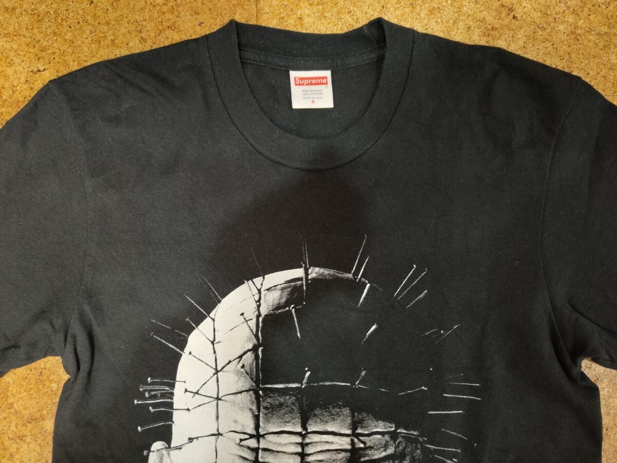 Supreme シュプリーム Tシャツ サイズ S 中古 ヘルレイザー HELLRAISER 半袖Tシャツ 半袖 黒 BLACK ブラック アメリカ製 HELL RAISER FACE_画像2