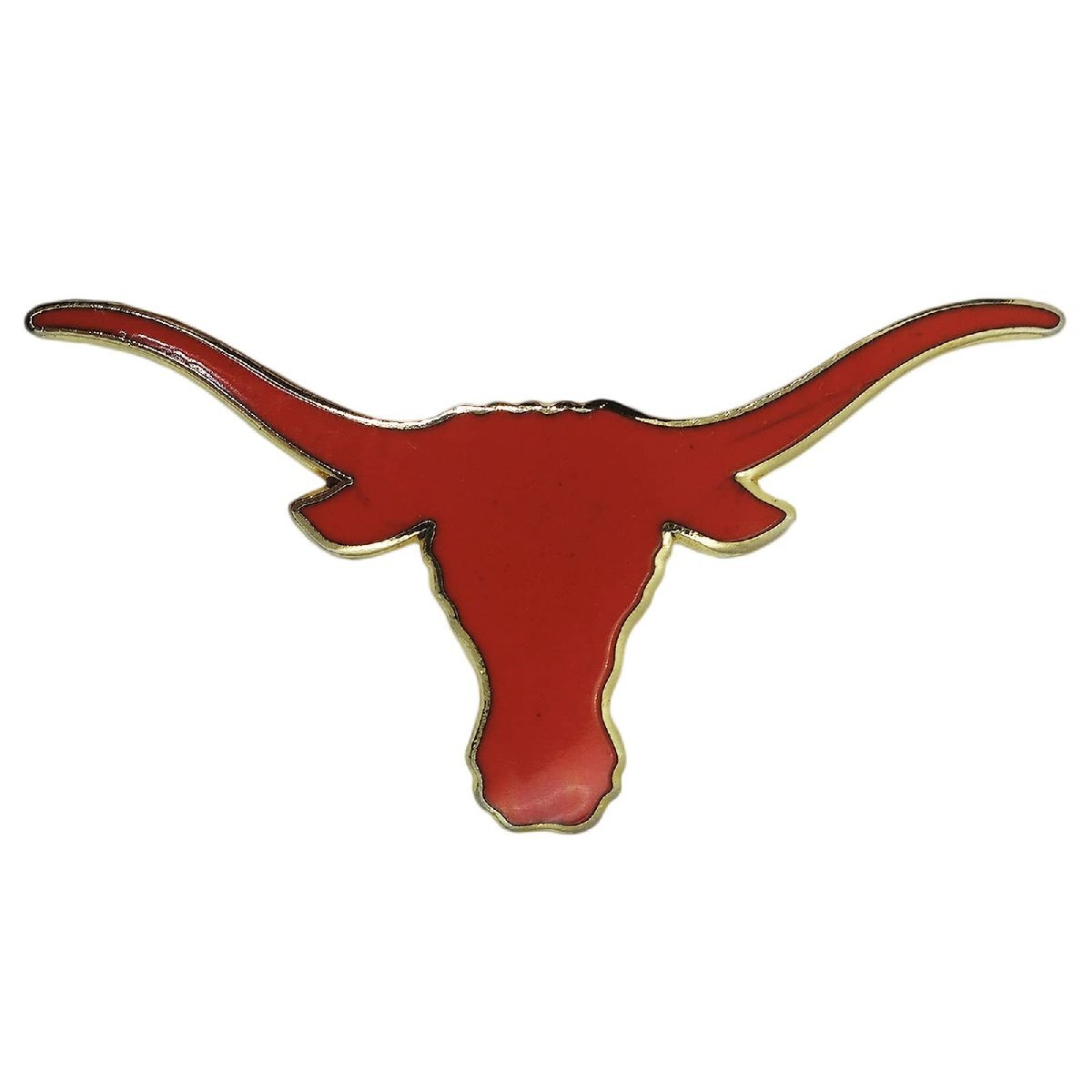 Texas Longhorns ピンズ テキサス・ロングホーンズ ピンバッジ 牛 ビンバッチ 留め具付き アメリカ輸入雑貨_画像1