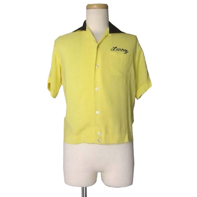 Mr.Joel ビンテージ ボウリングシャツ メンズ Sサイズ ボーリングシャツ チェーンステッチ刺繍 半袖 古着 アメリカ製の画像2