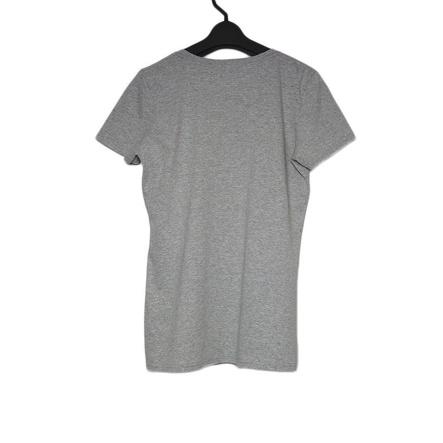 新品 tシャツ FRUIT OF THE LOOM プリントTシャツ 猫 ハート 半袖 レディース Sサイズ グレー色系 ティーシャツ_画像2