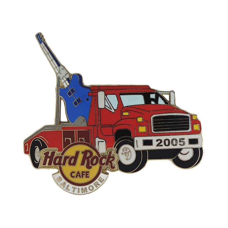 Hard Rock CAFE ピンズ ハードロックカフェ ピンバッチ ピンバッジ 留め具付き トレーラー車 BALTIMORE コレクター_画像1