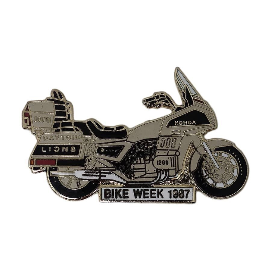 バイカー ピンズ ビンテージ ピンバッジ バイク ピンバッチ 留め具付き BIKE WEEK 1987_画像1