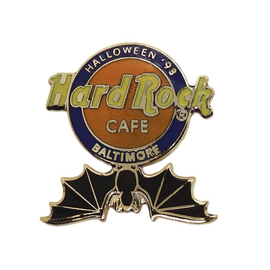 Hard Rock CAFE ハロウィン ブローチ 蝙蝠 ハードロックカフェ ピンバッチ ピンバッジ BALTIMORE_画像1