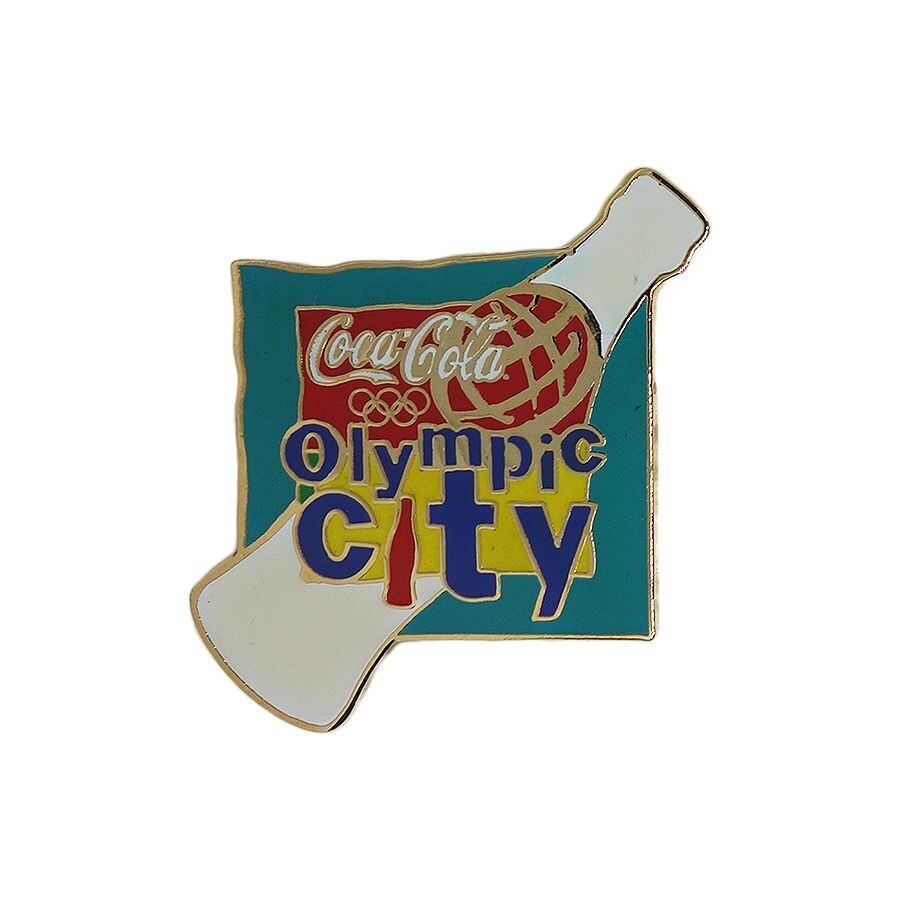 Coca Cola 五輪 ピンズ ピンバッジ オリンピック コカコーラ ピンバッチ 留め具付き Olympic City レトロ_画像1