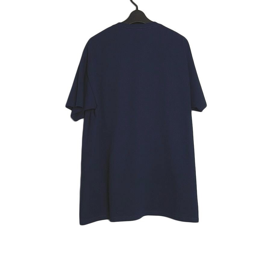 新品 UNCLE プリントTシャツ 新品 FRUIT OF THE LOOM 紺 ネイビー色 半袖 メンズ Lサイズ トップス ティーシャツ tee 英語_画像2
