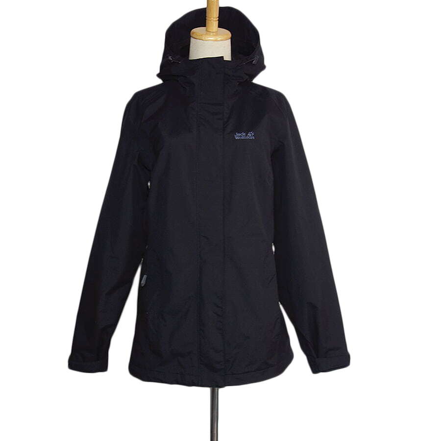 Jack Wolfskin Jack Wolfskin TEXAPORE jacket blouson nylon jacket black color lady's M size outdoor old clothes 