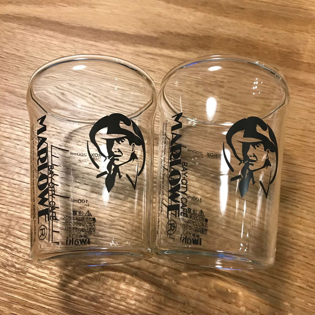 最終値下げ MARLOWE マーロウ ビーカー 4個セット HARIO iwaki グラス ガラスコップ Glass