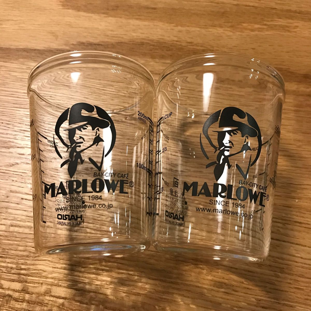最終値下げ MARLOWE マーロウ ビーカー 4個セット HARIO iwaki グラス ガラスコップ Glass