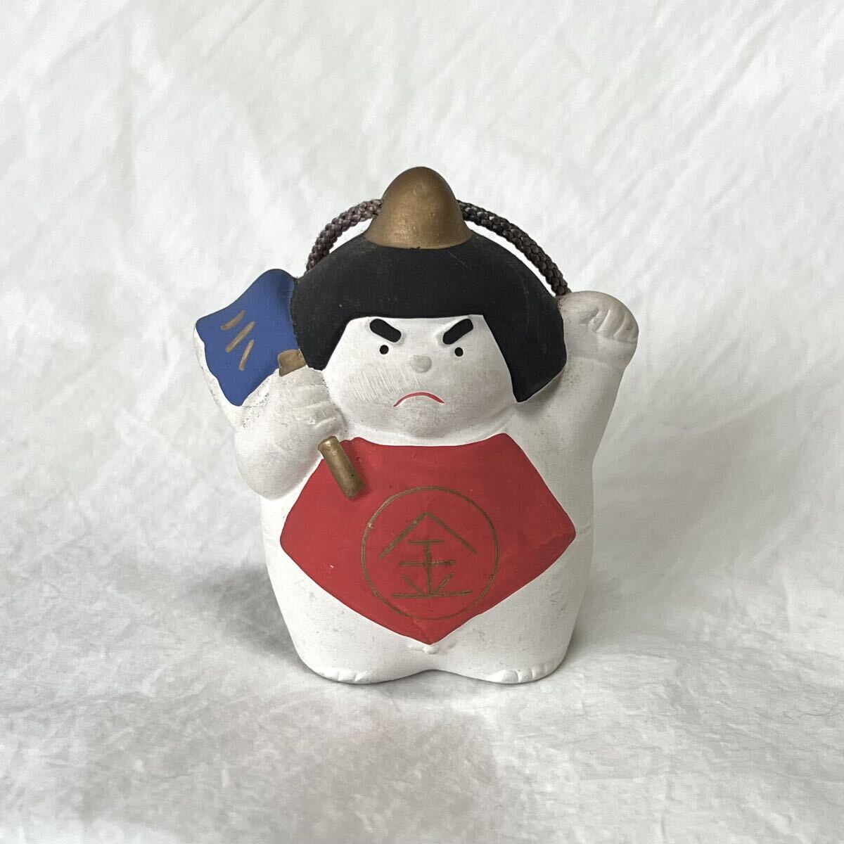 【土鈴 金太郎】陶器 人形 置物 飾り 縁起担ぎ 縁起物 魔除_画像1