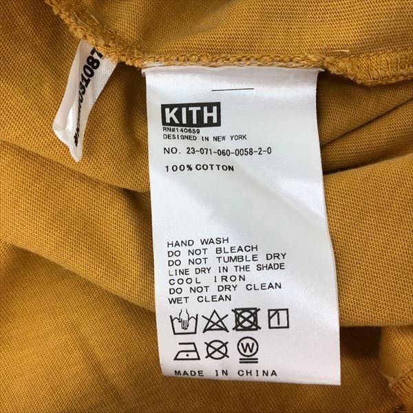 KITH キス コットン Lax Tee 半袖 Tシャツ SIZE: L マスタード MH632024042402_画像8