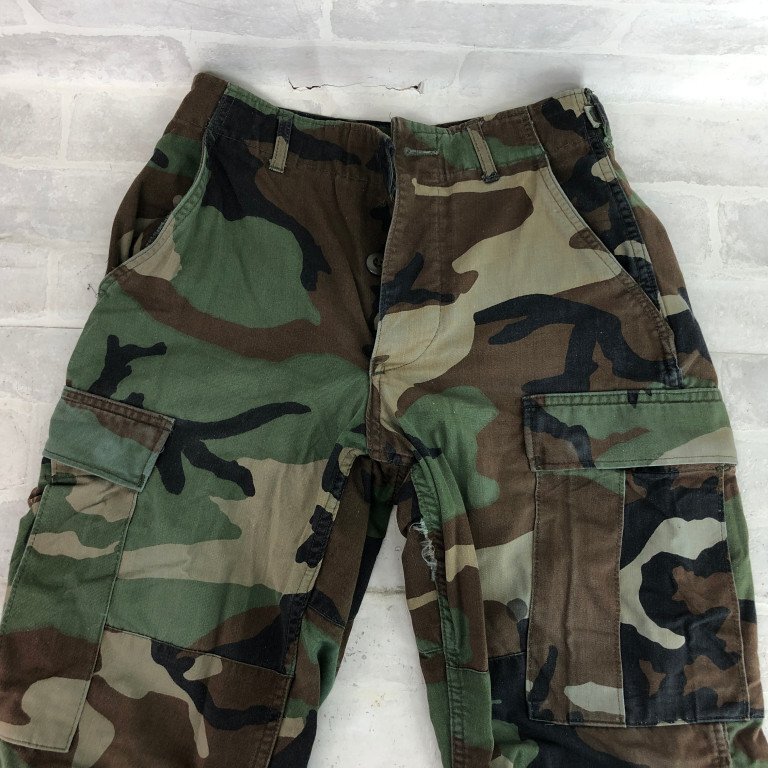 80s U.S. ARMY TROUSERS 8415-01-084-1716 ミリタリー カーゴパンツ SIZE:XS ウッドランドカモ MU632024042407_画像3