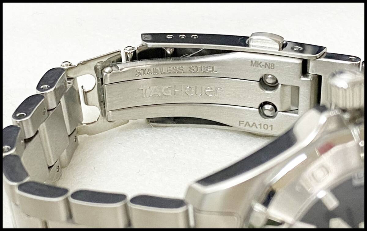 美品 タグ ホイヤー アクアレーサー 300 WBD1310.BA0740 レディース クォーツ 32mm 腕時計の画像8