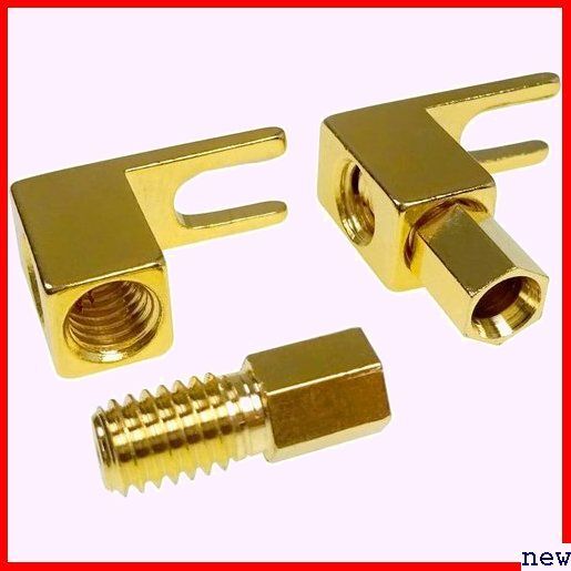 Cleqee speaker cable connector gilding L type . conversion rug soruda-reL type Y rug terminal 8 pcs set 201