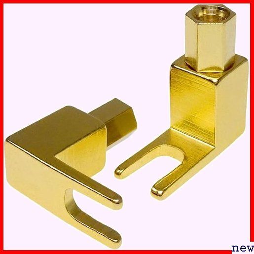 Cleqee speaker cable connector gilding L type . conversion rug soruda-reL type Y rug terminal 8 pcs set 201