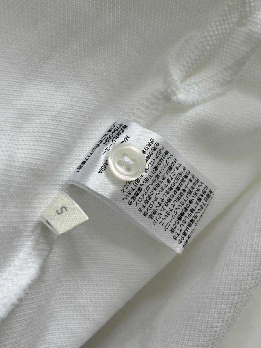 Studio SEVEN White オーバーサイズ ポロシャツ サイズS 着丈70cm 身幅54cm 半袖ポロシャツ _画像8