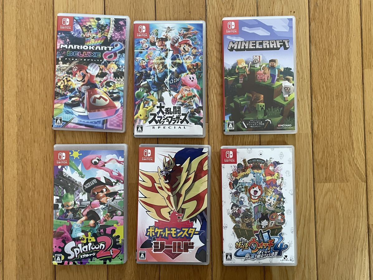 【セット品多数】switch本体 ソフト6本セット コントローラの画像4