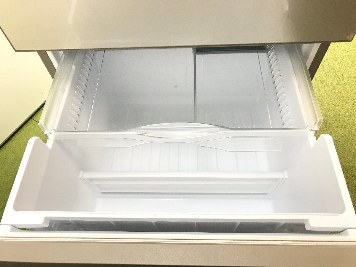 パナソニック Panasonic 冷凍冷蔵庫 左開き 3ドア 365L フルフラットガラスドア 自動製氷 脱臭 節電モード NR-C373GCL-N 2021年製 YD03099Nの画像9