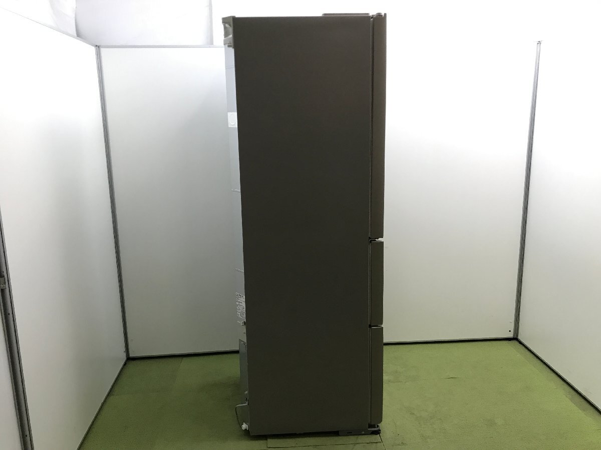 パナソニック Panasonic 冷凍冷蔵庫 左開き 3ドア 365L フルフラットガラスドア 自動製氷 脱臭 節電モード NR-C373GCL-N 2021年製 YD03099Nの画像4