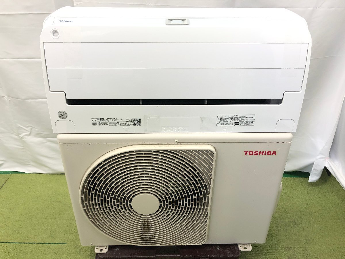 美品♪TOSHIBA 東芝 大清快 エアコン おもに10畳用 8畳～12畳 2.8kW AI快適 空気清浄 ecoモード クーラー RAS-J281E1R 2022年製 d04005N_画像1