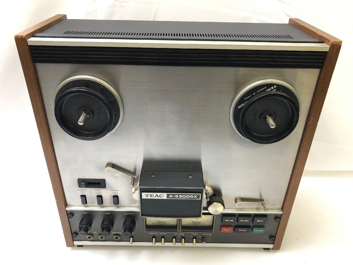 TEAC ティアック テープデッキ オープンリールデッキ 4トラック 2チャンネル 3ヘッド 録音 再生 A-3300SX ジャンク オーディオ T04022N_画像2