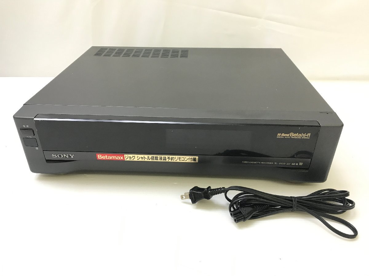 SONY ソニー ベータデッキ ベータマックスビデオデッキ Betamax Hi-Band&Betahi-fi SL-200D ハイバンドベータハイファイ ジャンク T04028Nの画像1