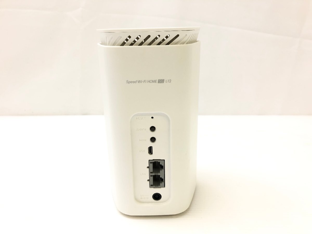 美品★NEC 日本電気 Speed Wi-Fi HOME 5G L12 ホームルーター au 判定〇 5G対応 接続台数40台 Wi-Fi 6 4ストリーム NAR02 2022年製 T04040Nの画像5