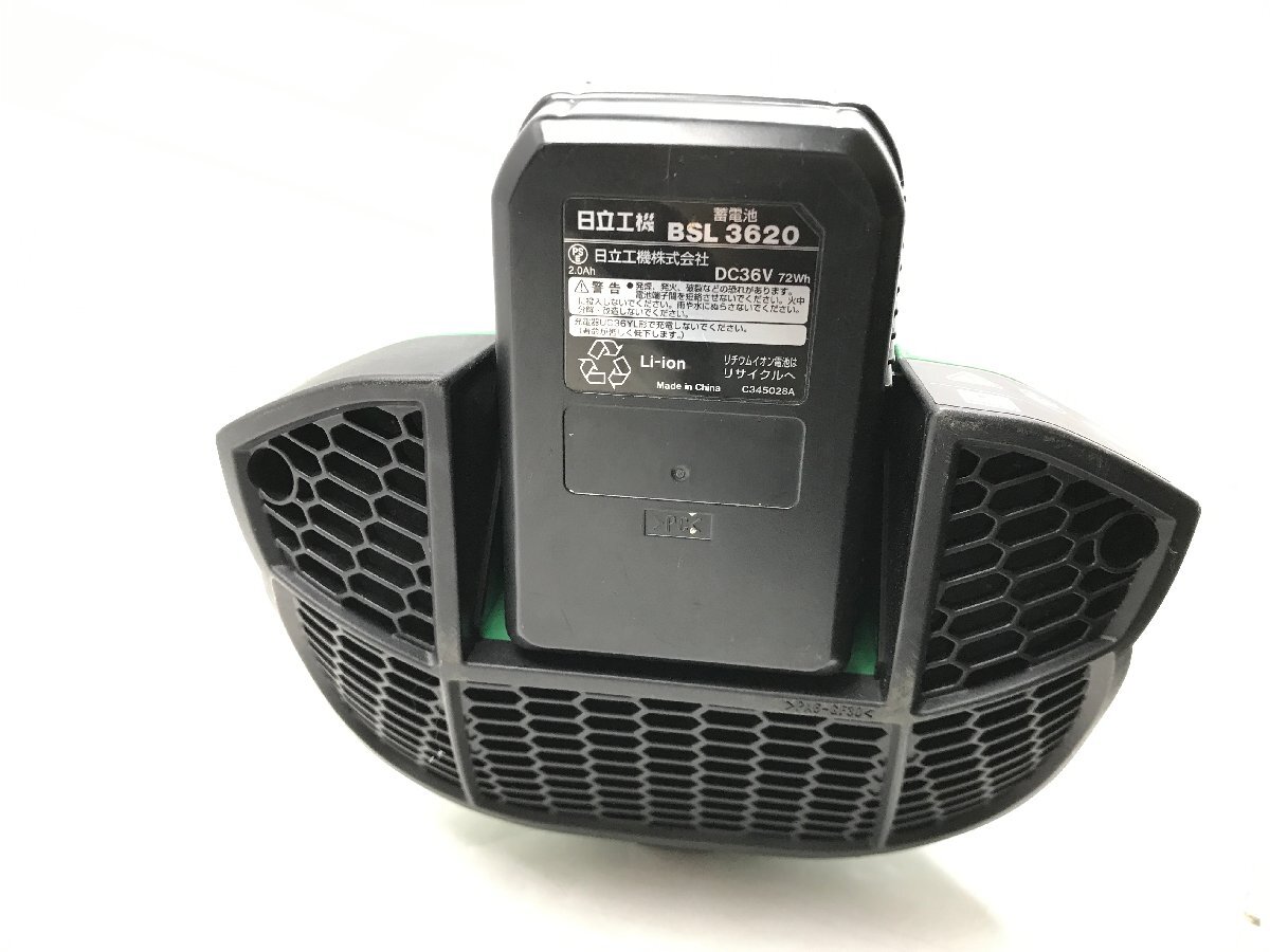 HiKOKI 旧日立工機 コードレスブロワ 充電式ブロワー ブラシレスモーター搭載 大風力680m3/h RB36DL ジャンク Y04107N_画像5