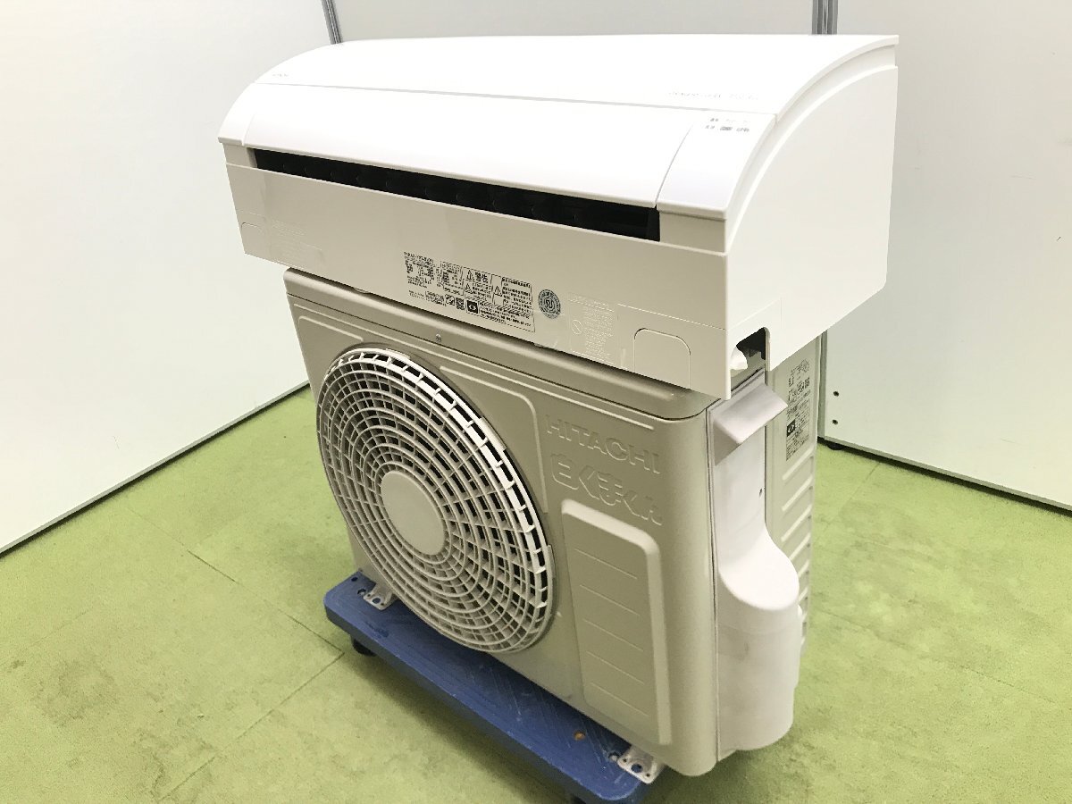 日立 HITACHI 白くまくん エアコン おもに6畳用 6畳～9畳 2.2kW ecoこれっきり自動 日射センサー 冷房 RAS-YX22H 2018年製 YD04050N_画像1