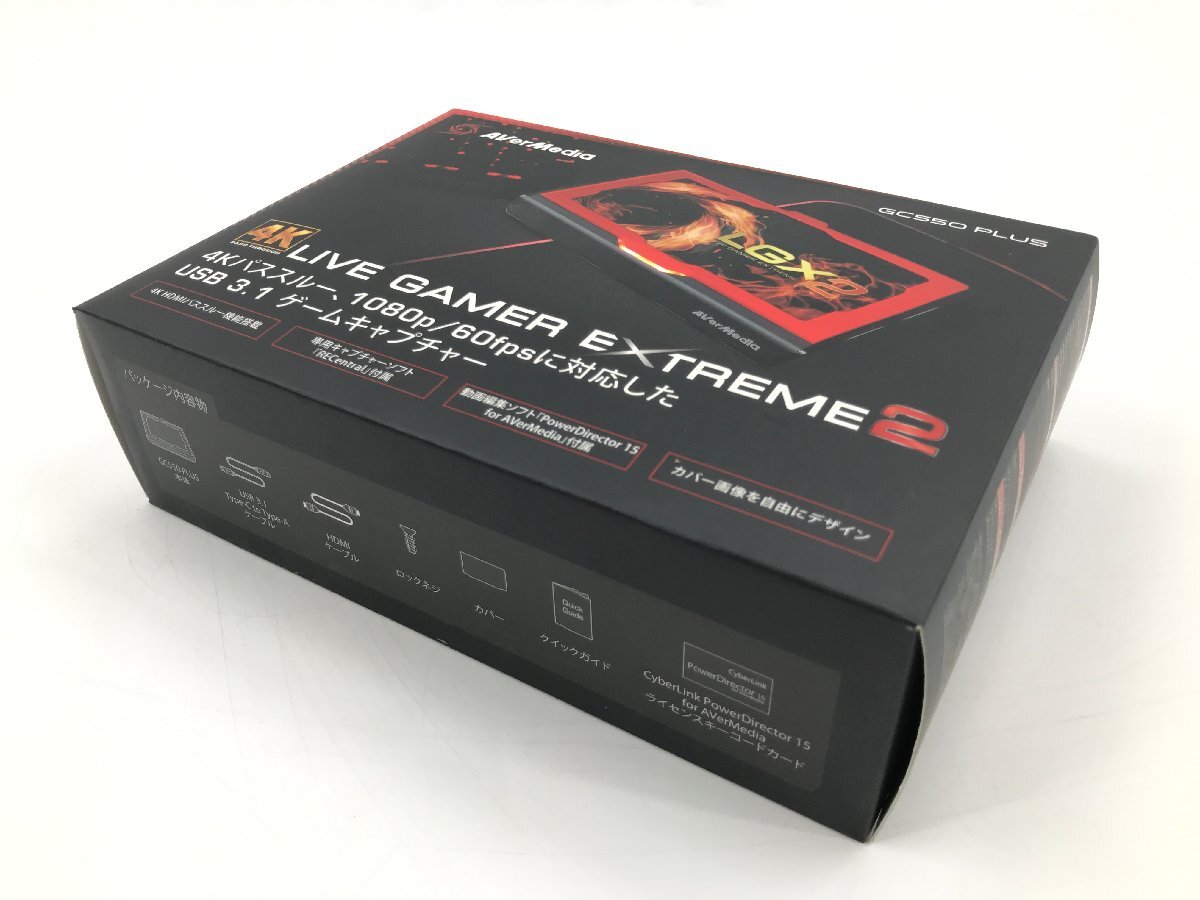 未使用品♪AVerMedia アバーメディア Live Gamer EXTREME 2 GC550PLUS ゲームキャプチャー 4K/60fps パススルー対応 超低遅延 04042Nの画像1