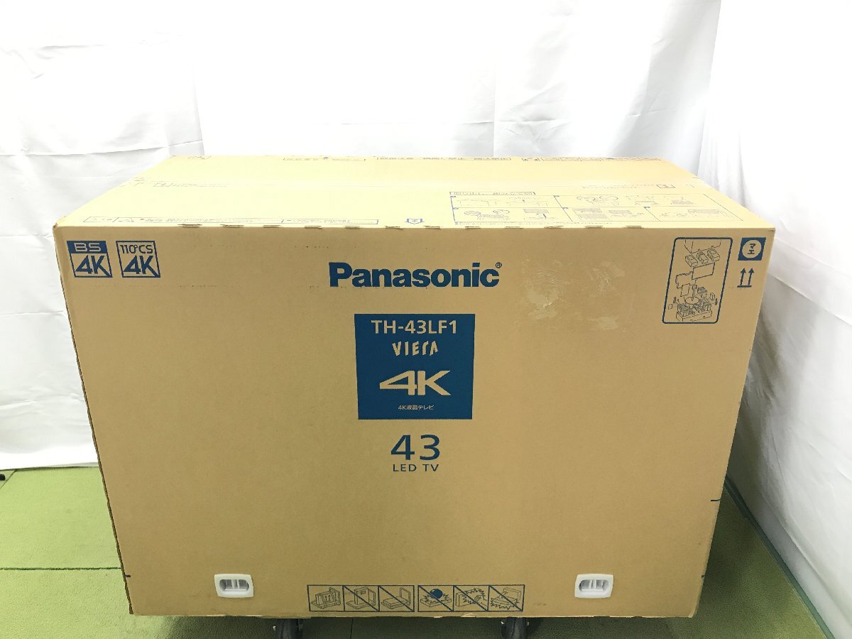 新品未開封♪パナソニック Panasonic ビエラ VIERA 4K 液晶テレビ 43型 内蔵HDD2TB 無線LAN レイアウトフリー TH-43LF1 2021年製 d04092Nの画像1