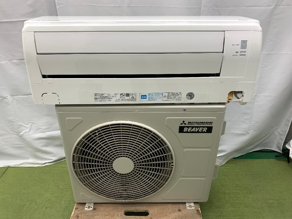 美品 三菱重工 ビーバーエアコンTX エアコン おもに10畳 2.8kW 8畳～12畳 空気清浄 衣類乾燥 内部乾燥 除湿 SRK28TX-W 2019年製 d04085Sの画像1