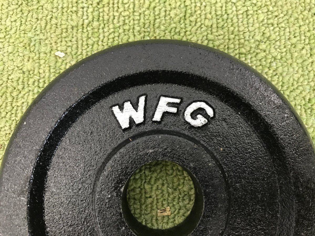 WFG アイアンプレート 2.5kg×4 1.25×4 総重量15kg 穴径28mm ウェイトプレート トレーニングギア ダンベル バーベル 筋トレ T04092Nの画像6