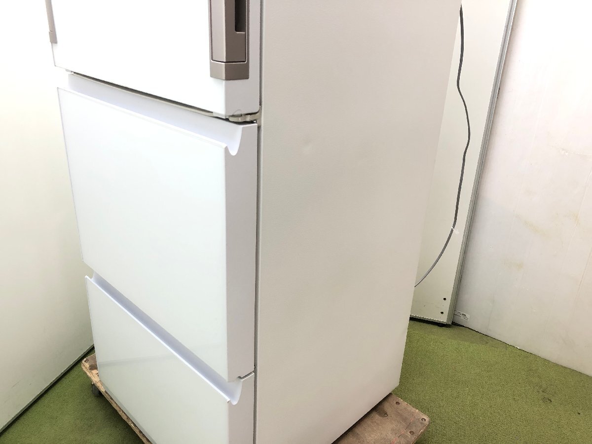美品 シャープ SHARP 冷凍冷蔵庫 3ドア 左右開き どっちもドア 350L プラズマクラスター 自動製氷 SJ-GW35G-W 2021年製 YD04082Sの画像9