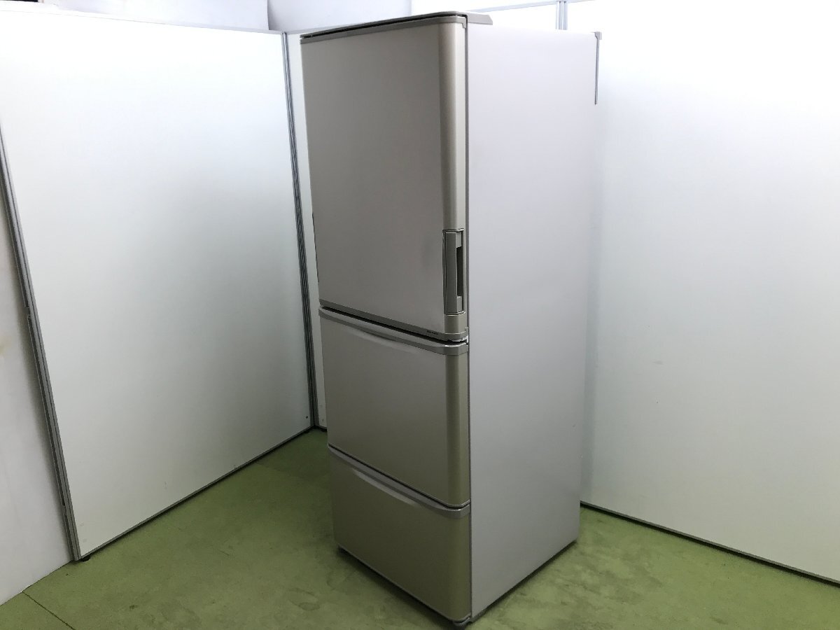 美品★シャープ SHARP 冷凍冷蔵庫 左右開き どっちもドア 3ドア 350L ローウエスト設計 ナノ低温脱臭触媒 脱臭 SJ-W352C-N YD04096Nの画像1
