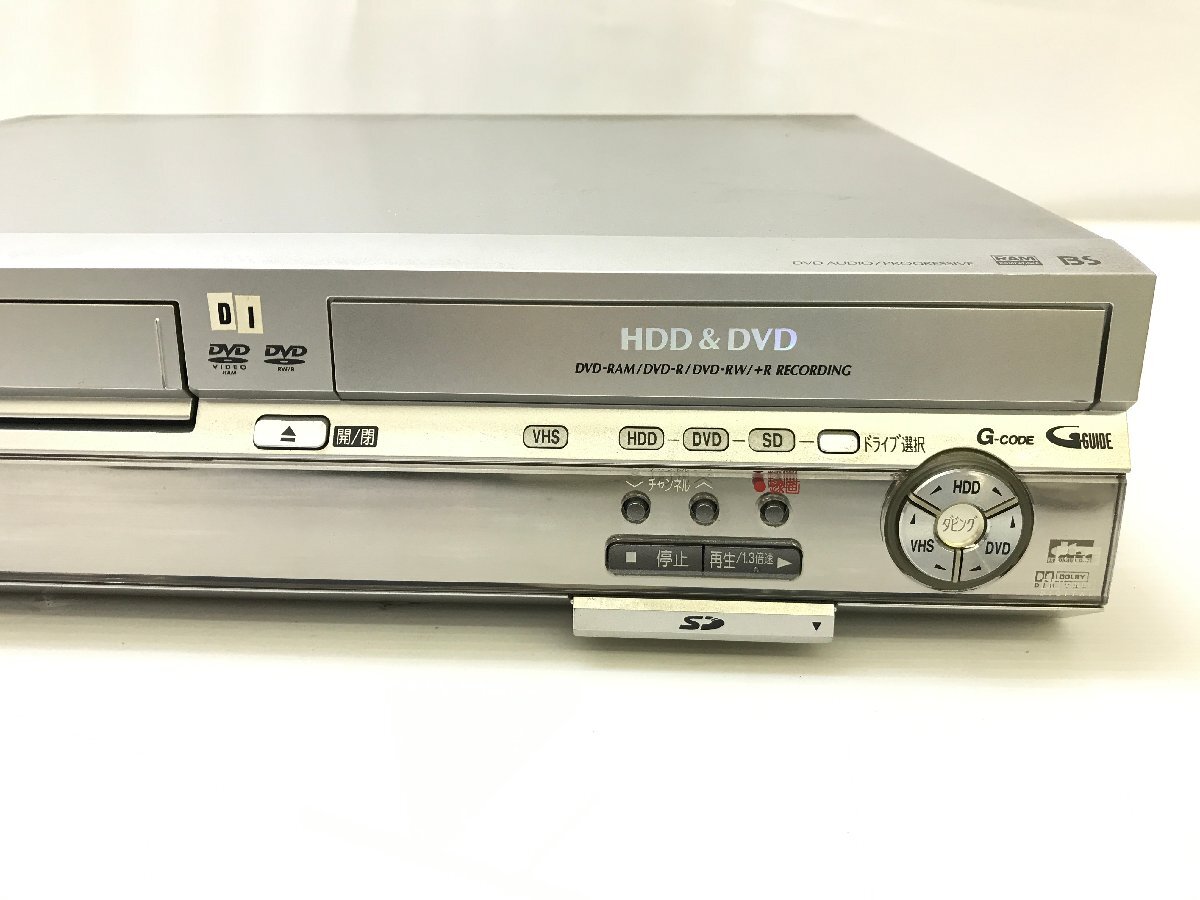 パナソニック Panasonic DVDレコーダー 200GB HDD内蔵ＶＨＳビデオ一体型 光デジタル端子 映像機器 DMR-EH70V ジャンク 1円～　T04030N_画像7