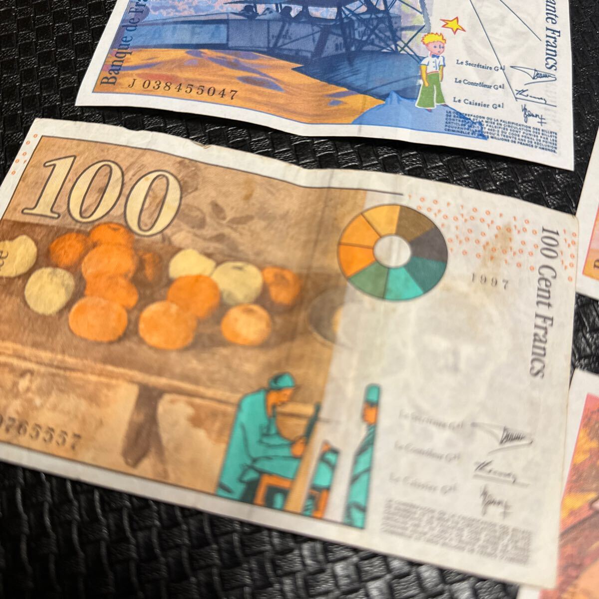フランス 旧紙幣 エッフェル塔 200フラン 4枚／100フラン／50フラン 外国紙幣 合計6枚まとめ売り 紙幣 古札の画像10