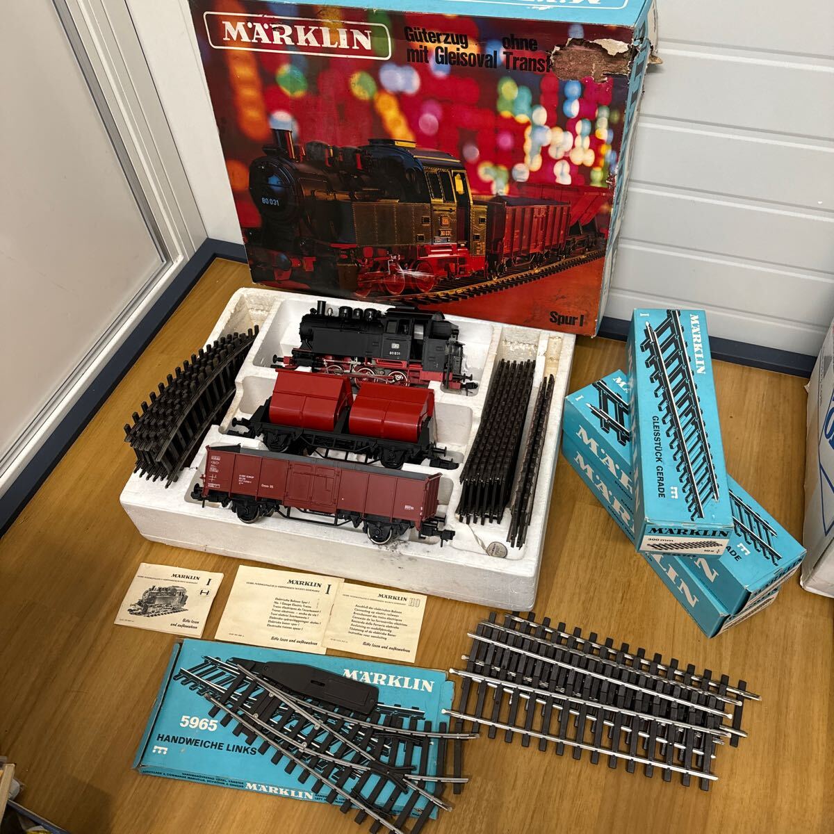 MARKLIN メリクリン ドイツ 蒸気機関車 1番ゲージ 5500 Spur Ⅰ DB 80 031/線路 5965.5910 現状品