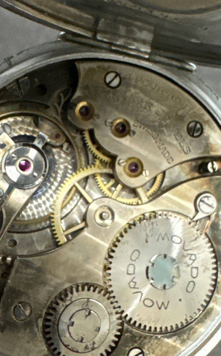 アンティーク MOVADO モバード 15石 懐中時計 手巻き の画像5