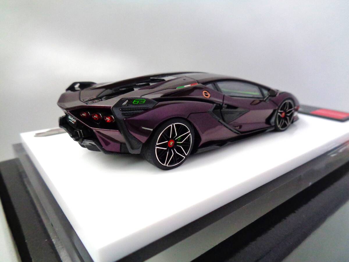 アイドロン EIDOLON アクセルワークス AXELLWORKS 1/43 Lamborghini Sian FKP37 2019 Alba Cielo EM533AX1 シークレットの画像6