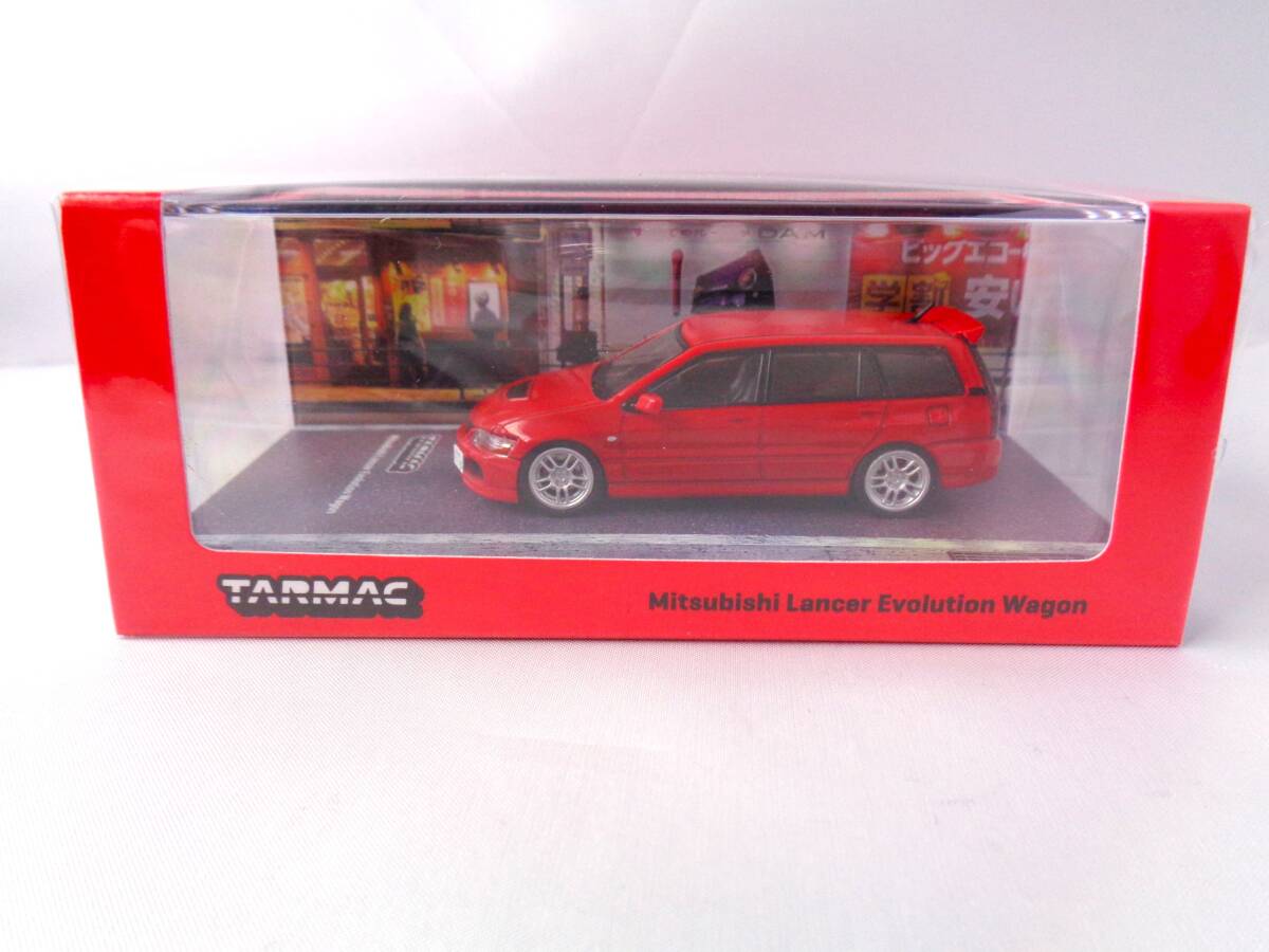 TARMAC ターマック 1/64 Mitsubishi Lancer Evolution Wagon Red 三菱ランサーエボリューション ワゴン レッドの画像1