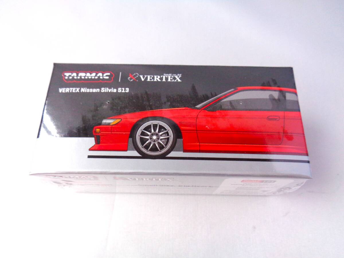TARMAC ターマック 1/64 VERTEX Nissan Silvia S13 Red Metallic 日産シルビア レッドメタリック ②の画像1