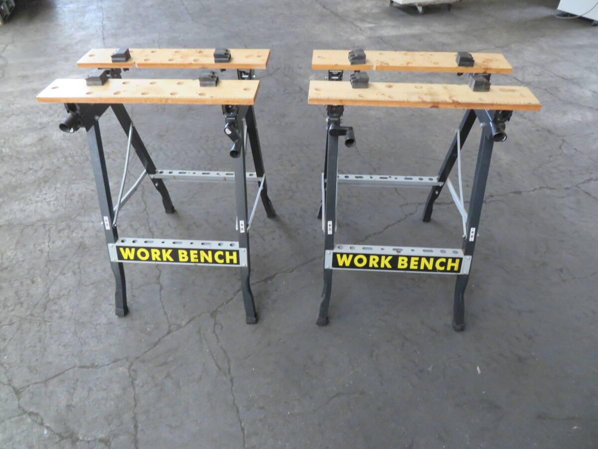  I-626）来店・引き取り限定☆ワークベンチ2台セット☆ワークテーブル・万能作業台☆WORK BENCH☆工具☆中古品の画像1