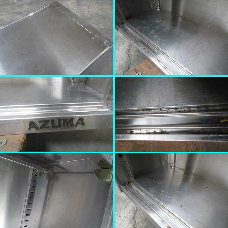 I-663）来店・引き取り限定★AZUMA/アズマ☆吊り棚・戸棚（扉無し）★W1500×D300×H600☆厨房機器・業務用☆中古品_画像6